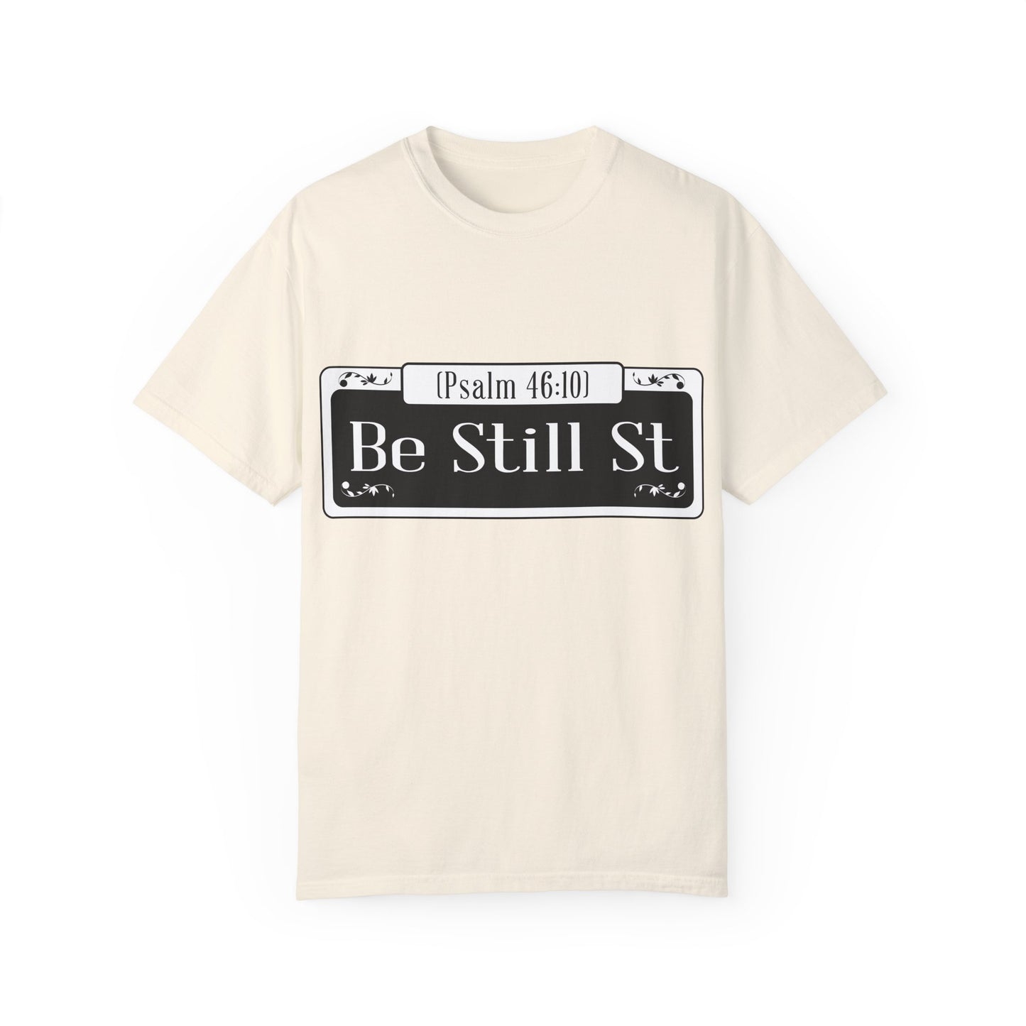 Be Still St. Unisex Heavy Cotton Tee - Inspirational Faith Shirt