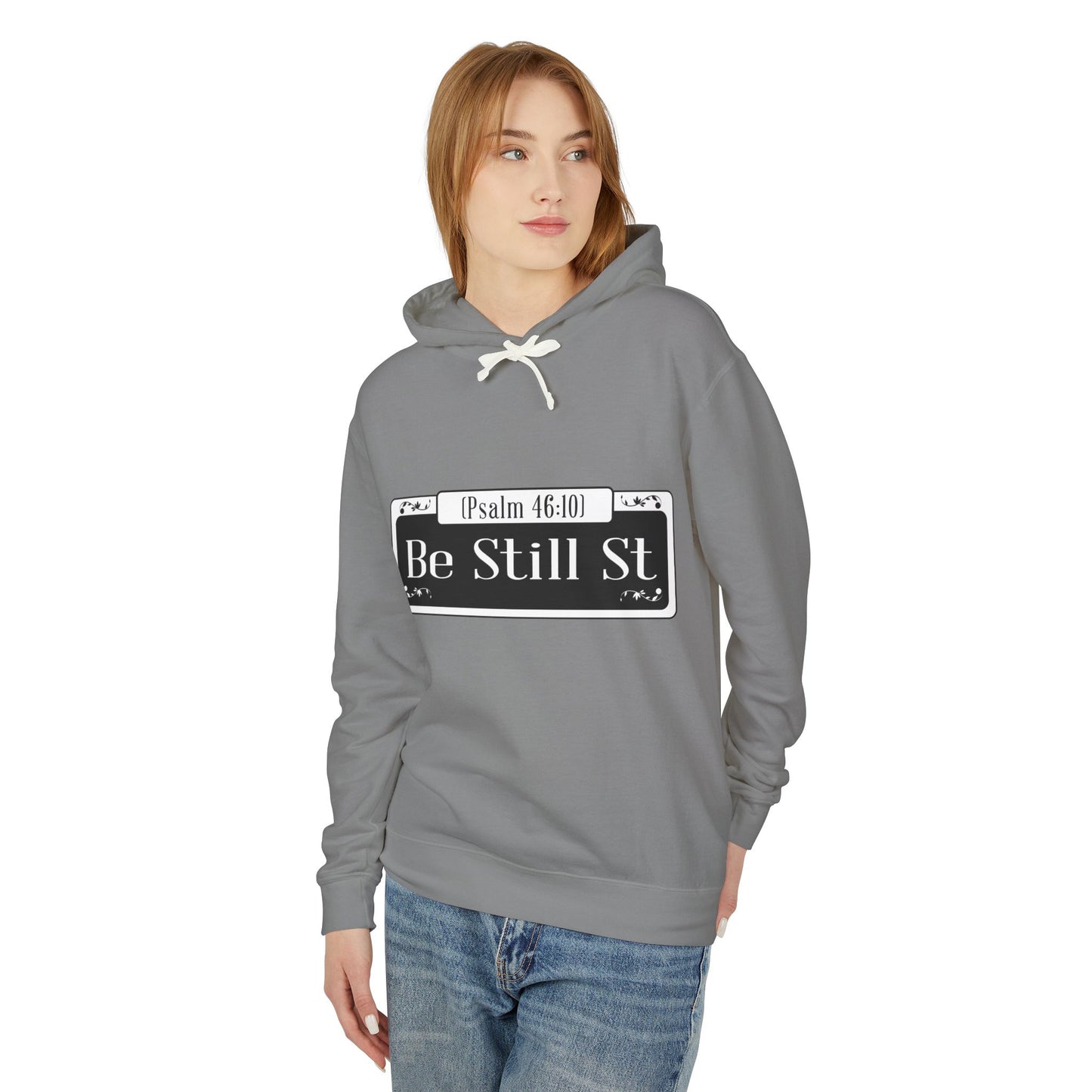 Be Still St. - Unisex Hooded Sweatshirt, The Good Word Collection