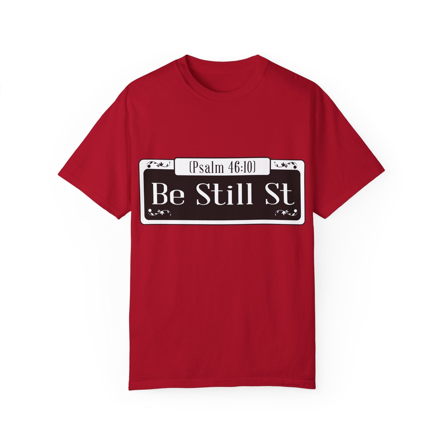 Be Still St. Unisex Heavy Cotton Tee - Inspirational Faith Shirt