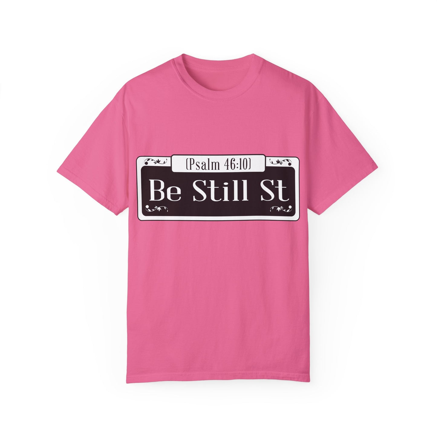 Be Still St. Unisex Heavy Cotton Tee - Inspirational Faith Shirt