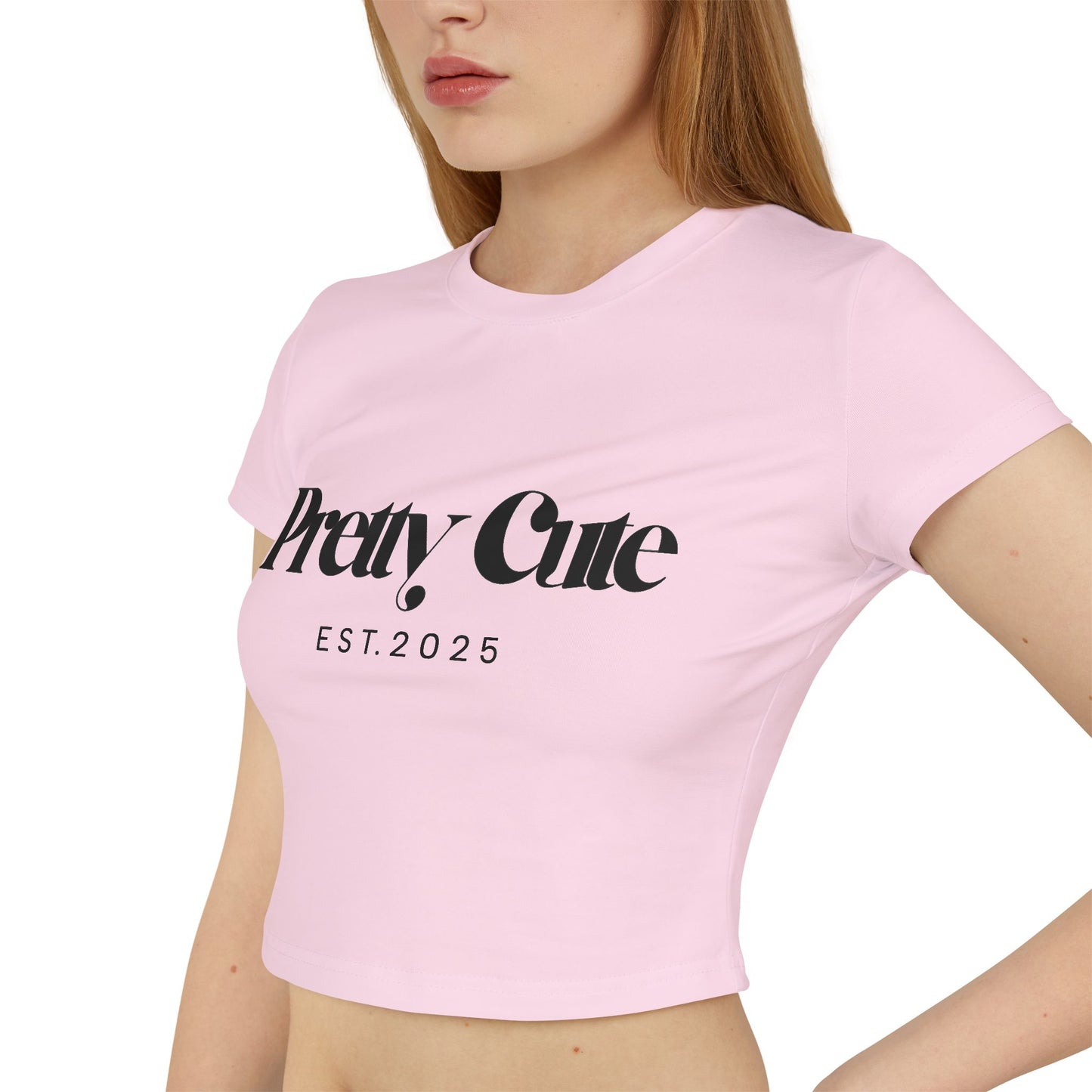 Pretty Cute Women's Baby Tee - Fashionable Cropped Top for Casual Outfits