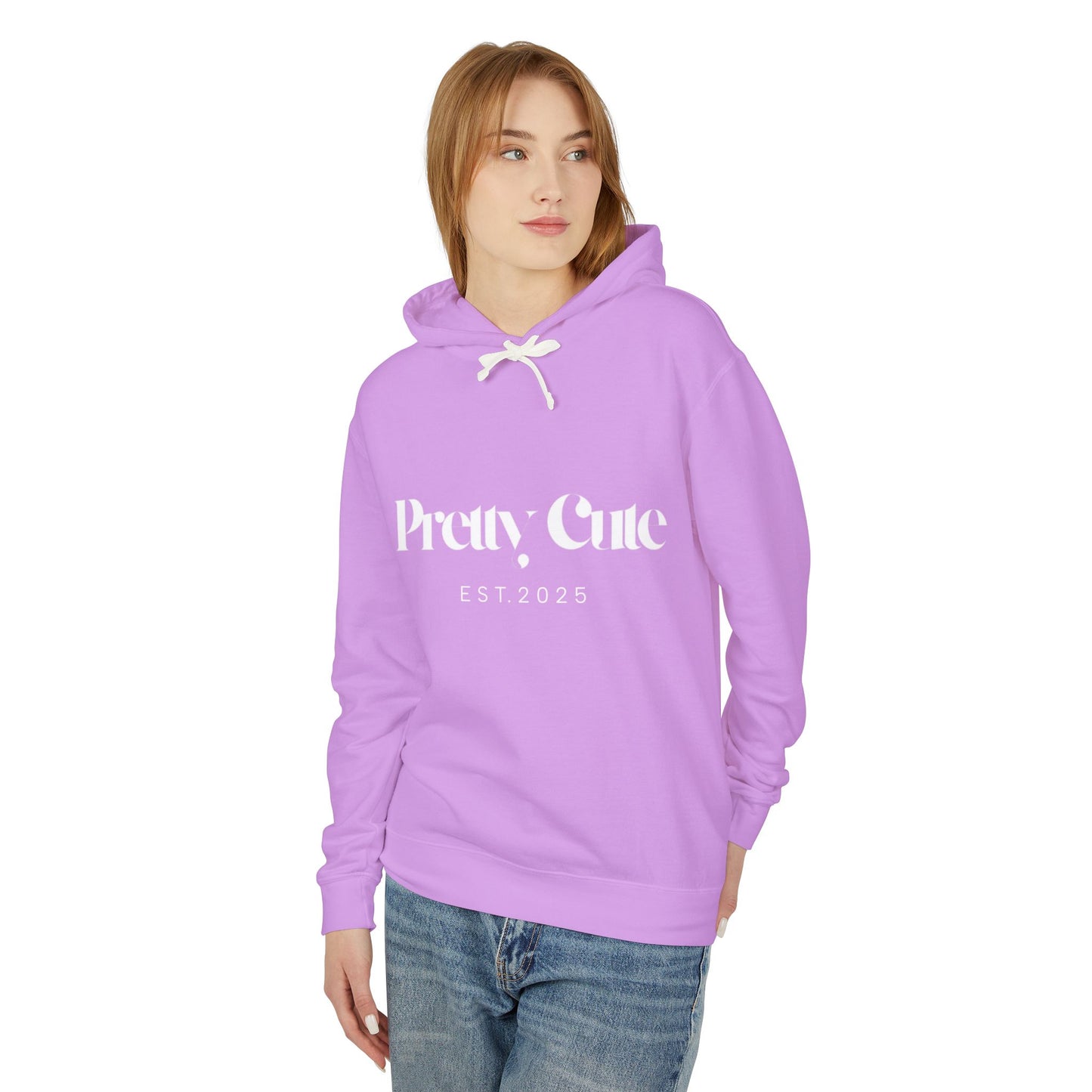 Pretty Cute Unisex Lightweight Hooded Sweatshirt - Perfect for Casual Days and Celebrations