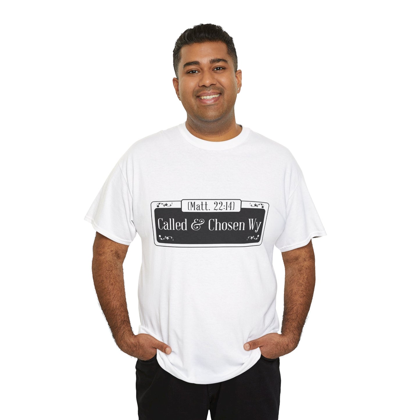 Called & Chosen Unisex Heavy Cotton Tee - Inspirational Faith Shirt