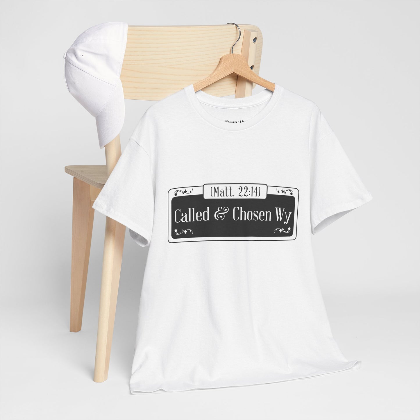 Called & Chosen Unisex Heavy Cotton Tee - Inspirational Faith Shirt